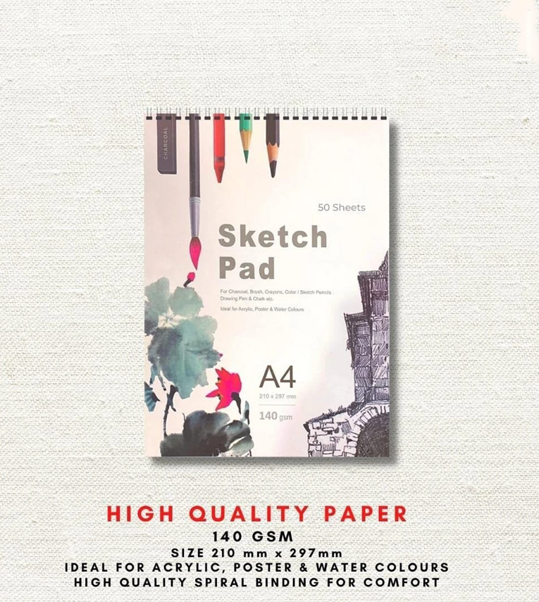 Set of 2 Top Spiral Artists and Drawing Sketch Pad Sketch Pad
