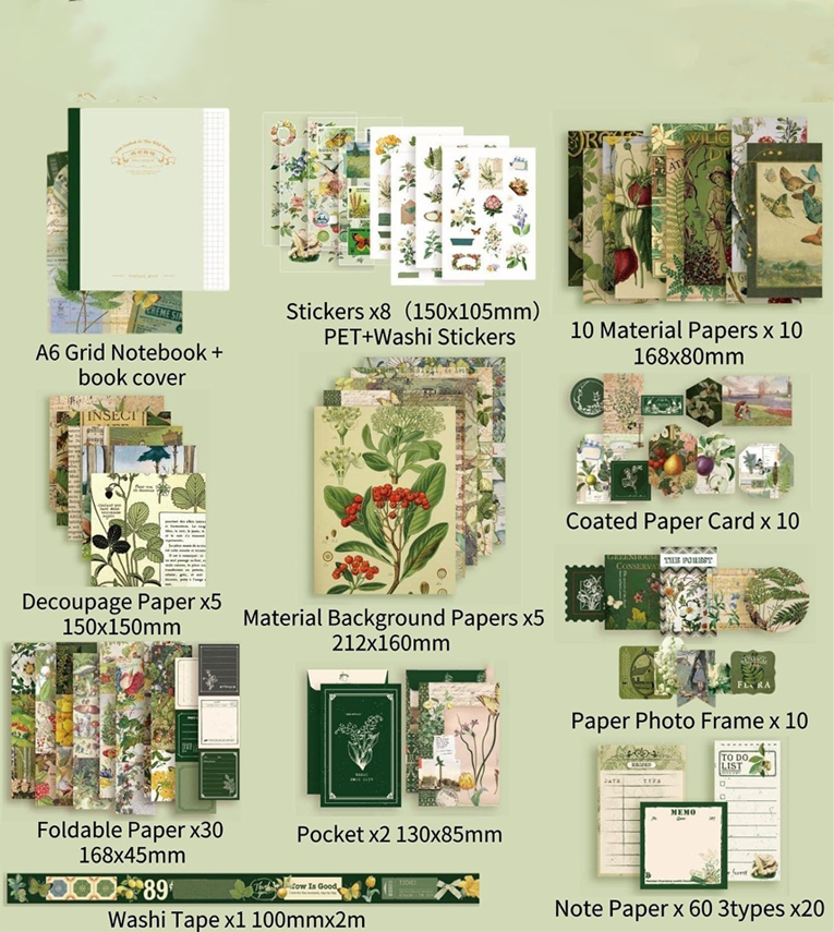 Scrape Book Kit Scrapbooking Kit Vintage Journal Scrapbook