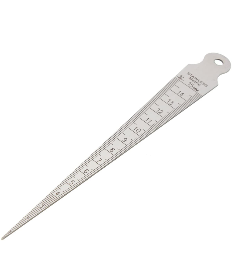 Bore gauge/Taper Gage 1-15mm 1/32-5/8 Inch Stainless Steel Taper Welding Gauge
