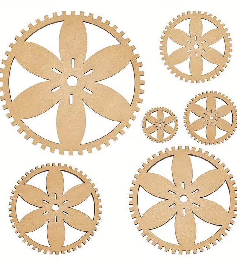 6 Pcs Pine MDF Knitting Loom Set