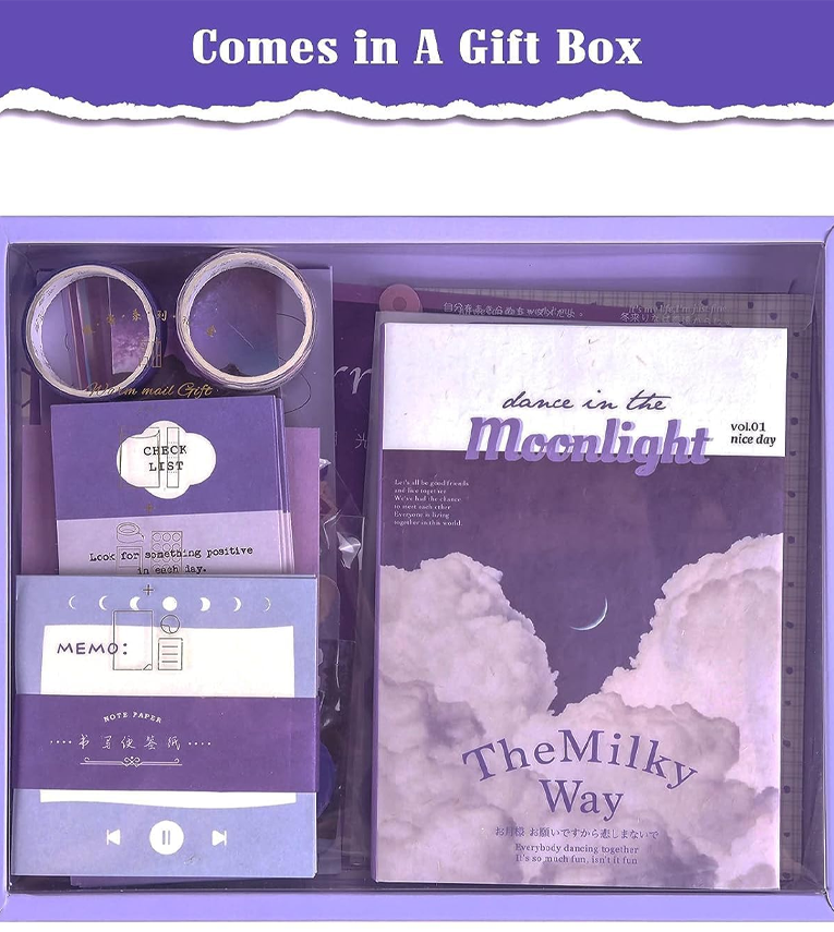 Purple Aesthetic Vintage Scrapbook Pack Kit