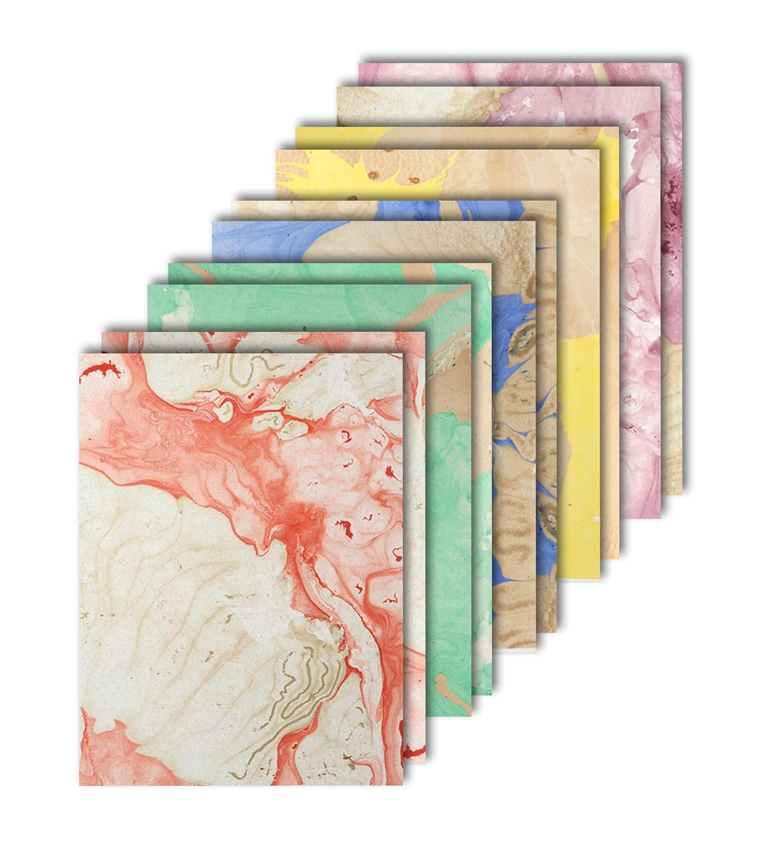 A4 Handmade Paper-Marble Design