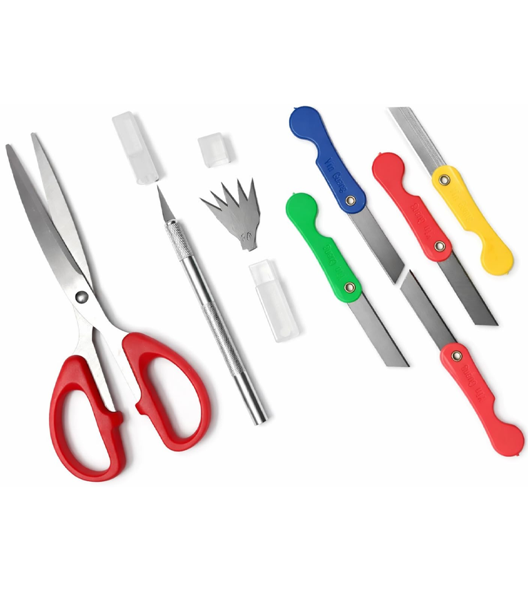 Pen Knife, Mini Cutter & 7.5 Inch Scissors Combo Set