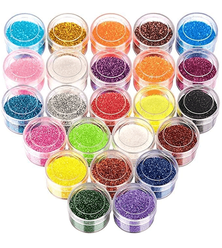 Fine Glitter for Resin, Set of 12 Colors, Extra Fine Resin