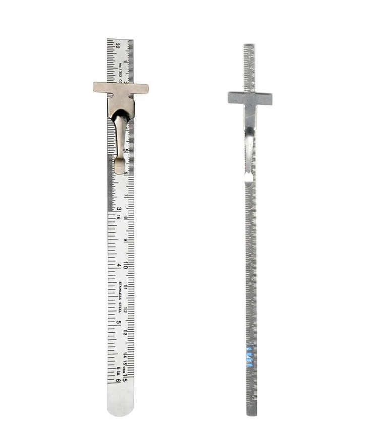 6" Inch-150 MM Stainless Steel Pocket Scale Ruler