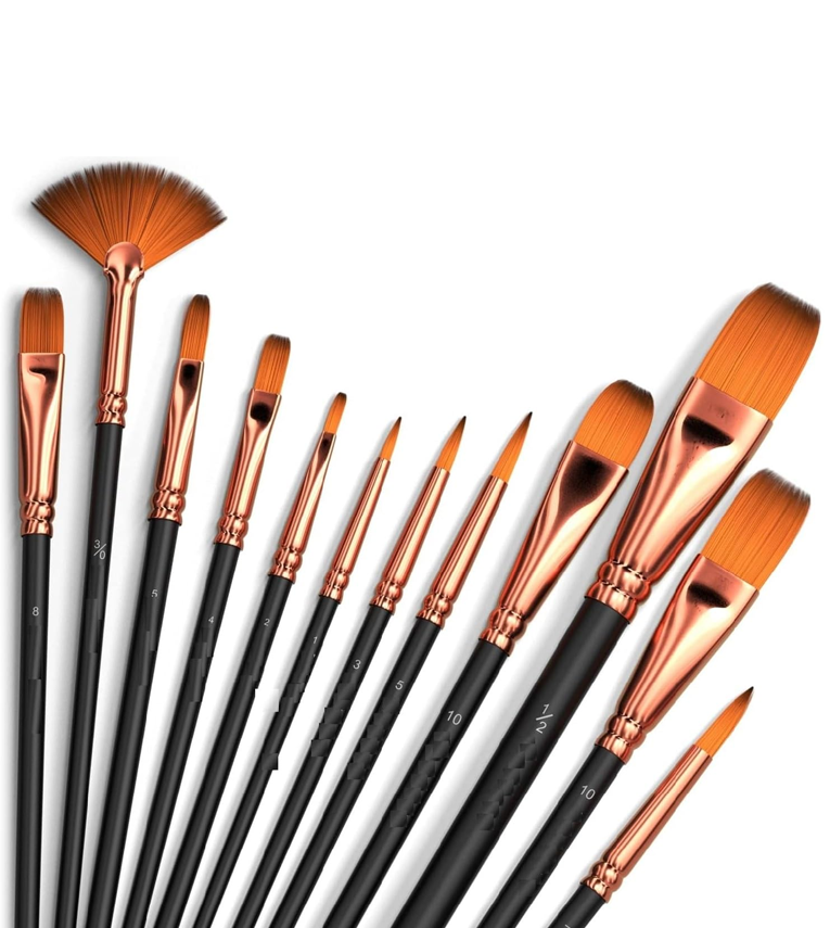 Craft Painting Brushes Set of 12