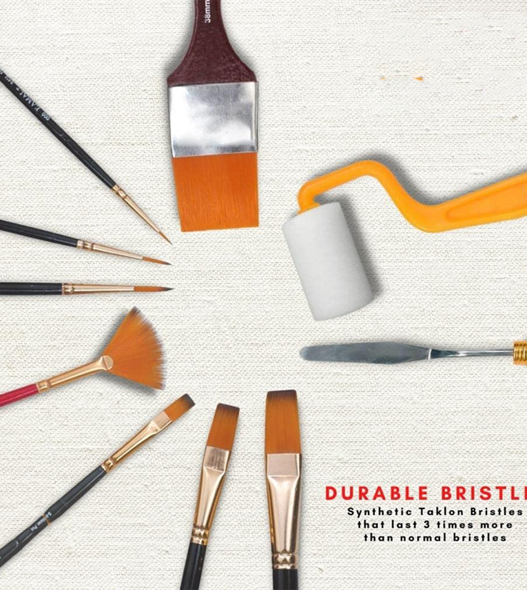 Essential Full Toolkit Paint Brushes Set