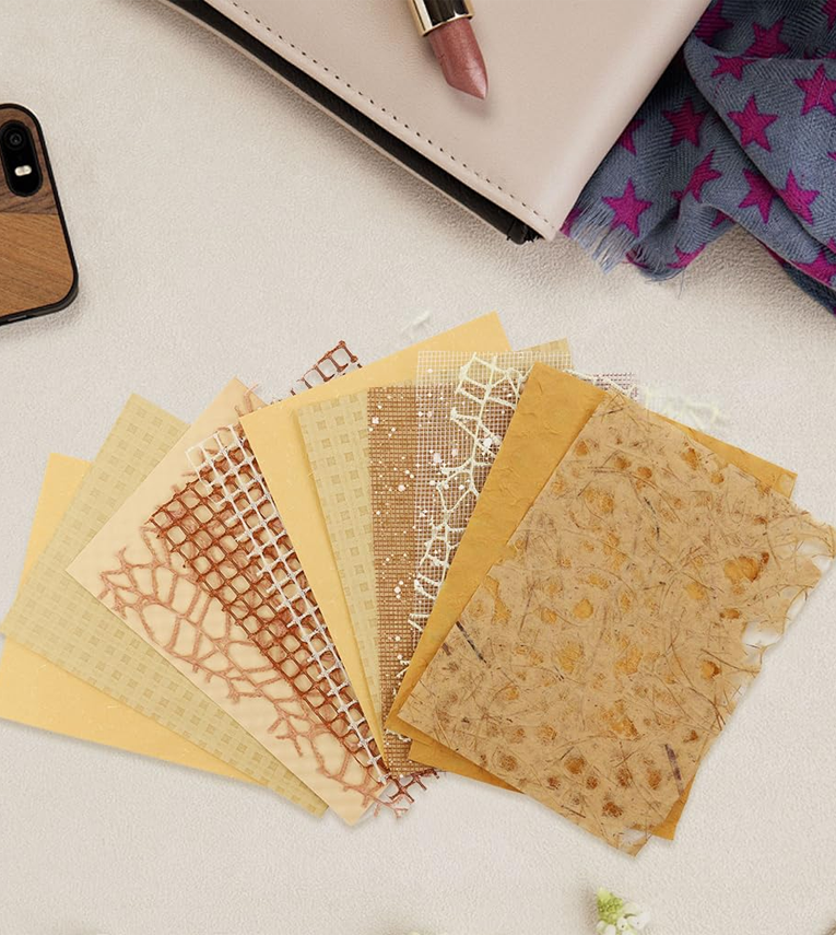 16Pcs Textured Scrapbook Paper