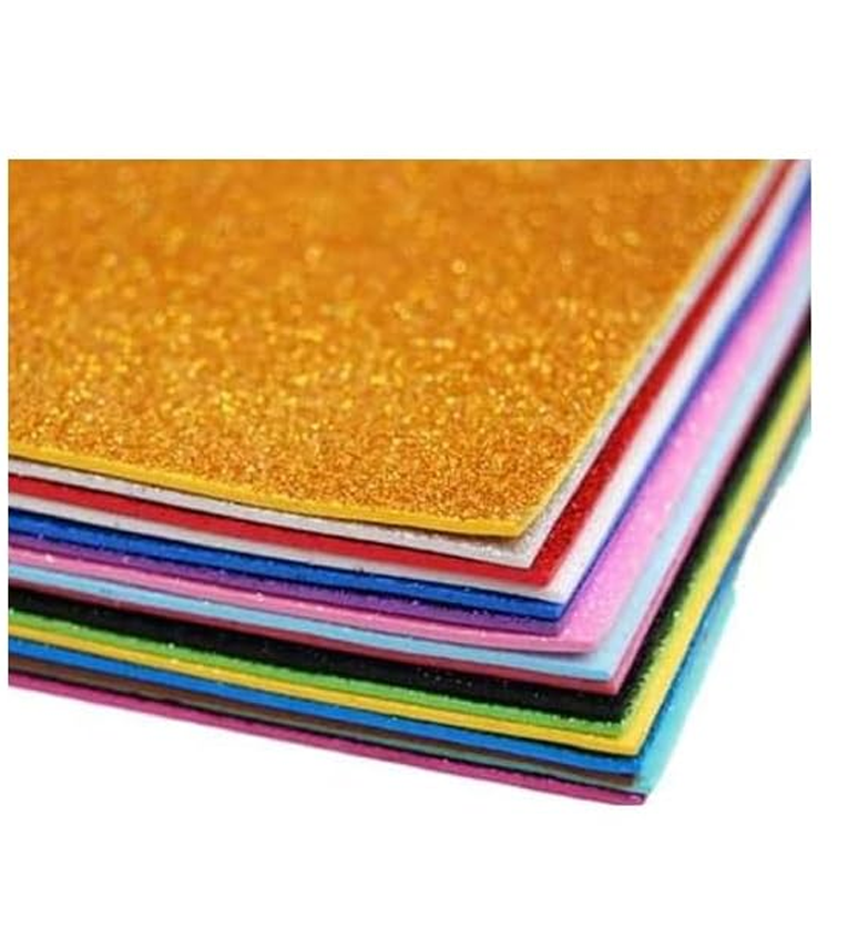 A4-10 Sheet Glitter Sheets (A4) Art & Craft Glitter Sheet