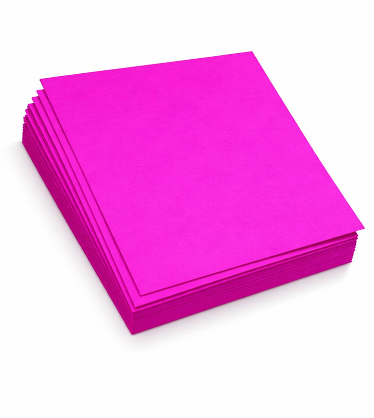 Fluorescent Pink color Paper for Craft