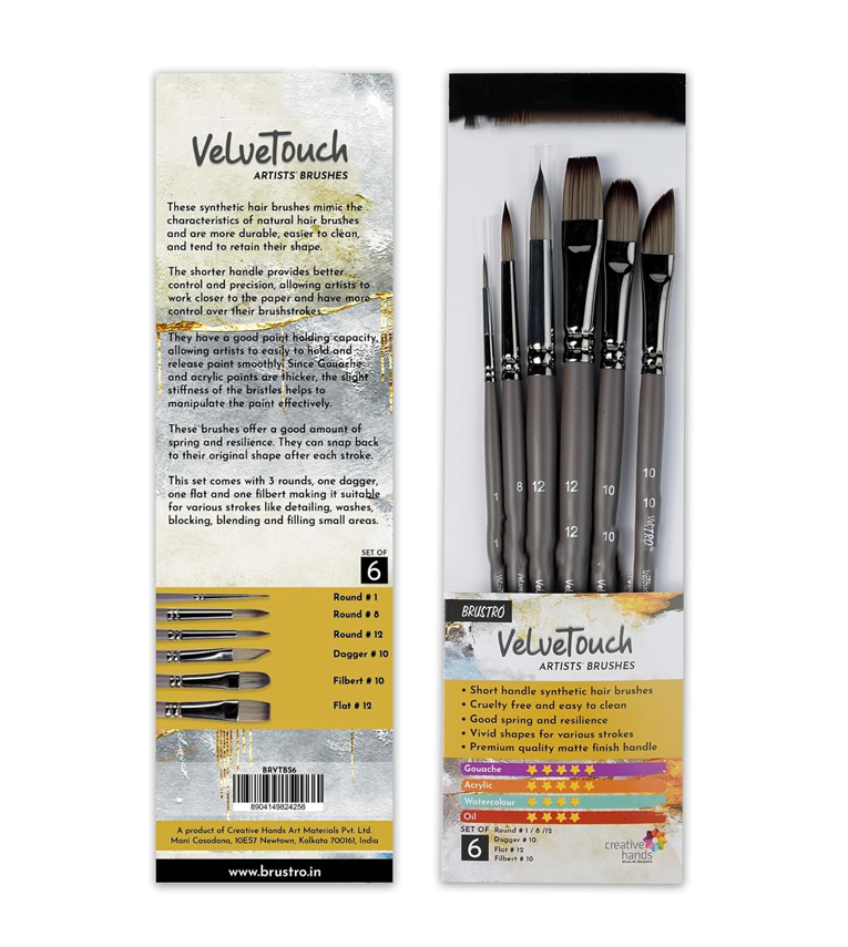 VelveTouch Artist Brushes | Set of 6