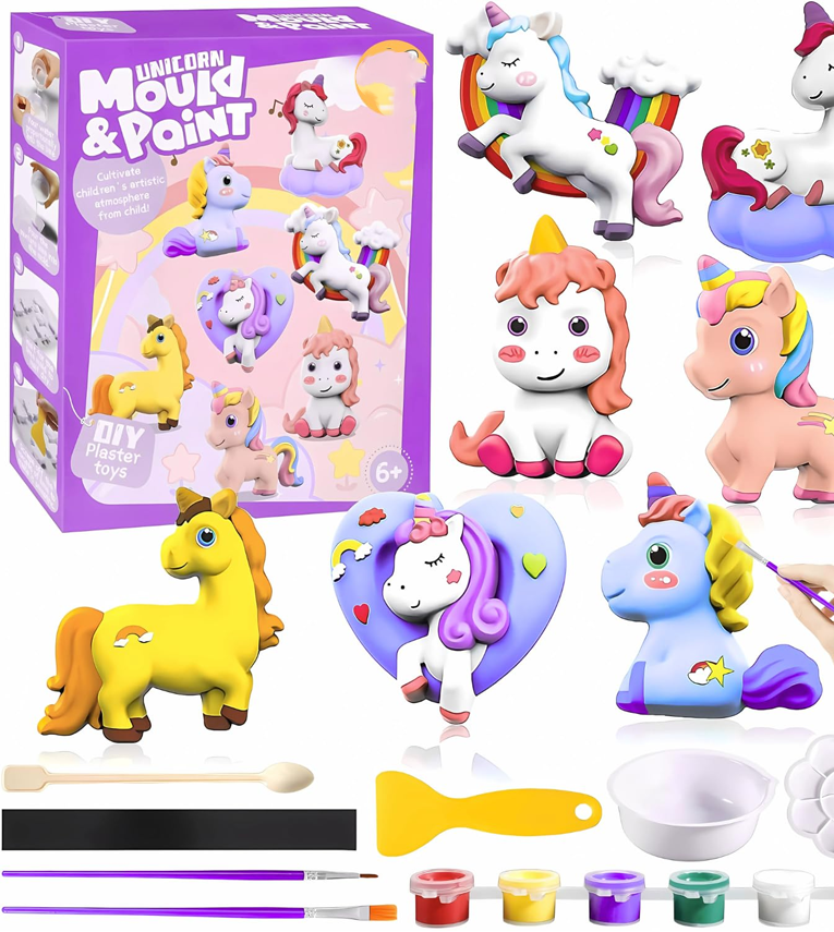 Toys DIY Mould & Paint Craft Kit Unicorn Kids DIY Craft