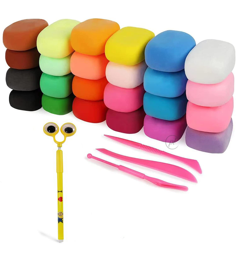 Combo of 2 Set of 12 Pcs of Air Dry Clay