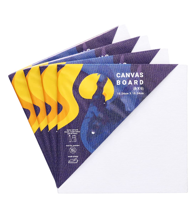 Cotton White Blank Canvas Boards for Painting